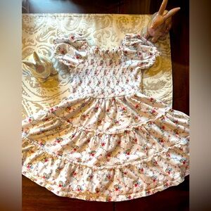 Ralph Lauren Smocked Floral Twirl Dress